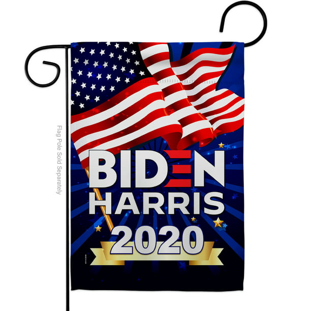 2020 Biden Harris Flag Garden Banners and Sign Patriotic Outdoor Yard Decoration 